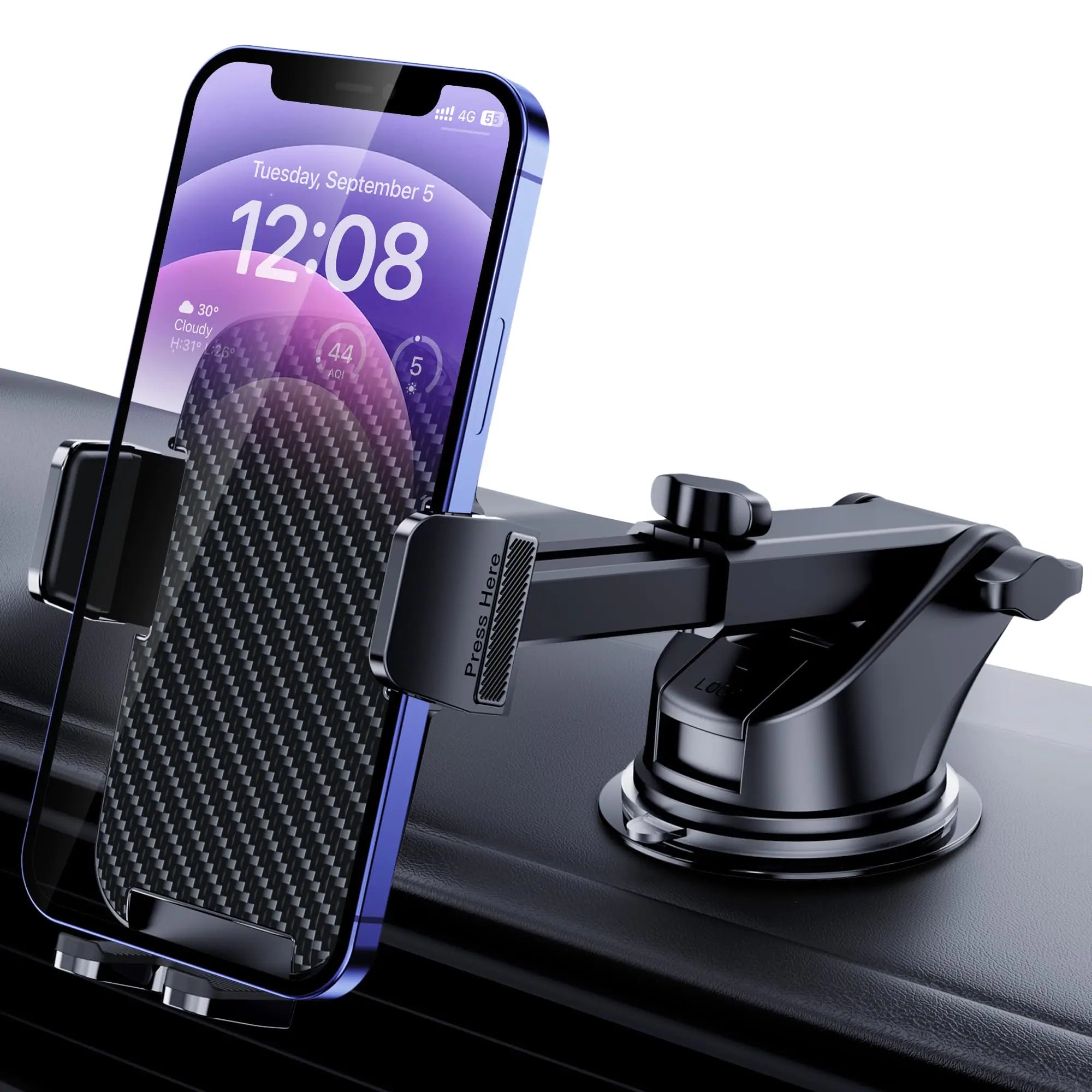 Qifutan Car Phone Mount – Fits iPhone & All Smartphones